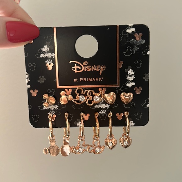 Disney Jewelry - Rose Gold Mickey Earrings (6 Pairs) Disney